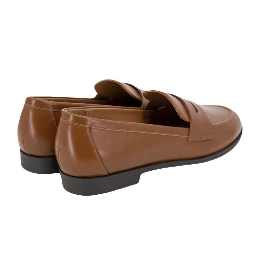 Kensie Ladies' Penny Brown Leather Loafers - Picture 2 of 6